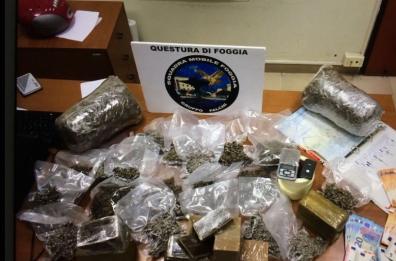 Foggia, beccato con dieci chili di droga: patteggia due anni 
