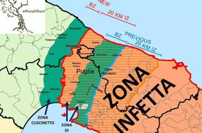L’Ue estende le zone infette 
ecco la nuova mappa