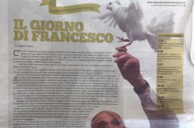 «Bari città per imbastire il dialogo»
Il nostro editoriale anticipa il Papa
