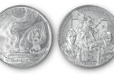 La moneta d'argento
da 5 euro per ricordare
l'associazione di Polizia