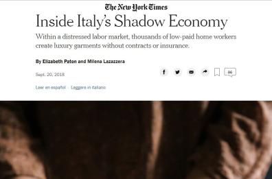 «Sfruttate per abiti di lusso», indagini sull'articolo del New York Times