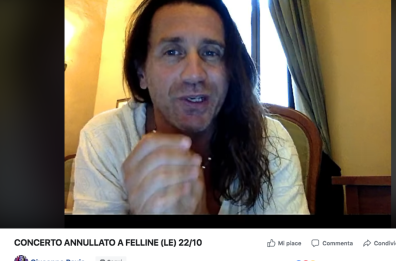 Povia, nel Leccese concerto annullato "senza motivo": «Mi danno del razzista»