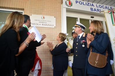 Bari, intitolata a Marzulli la caserma della Polizia locale