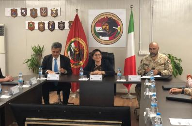 Il ministro della Difesa Trenta
in visita ai  militari italiani