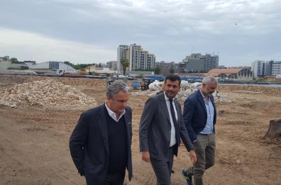 Ex Fibronit, Decaro sul posto per vedere i lavori del Parco della Rinascita