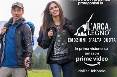Mingo in tv con la Cucinotta: emozioni ad alta quota con «Arca di legno»