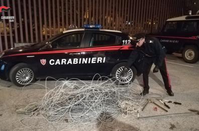 Terlizzi, rubano un chilometro di cavi telefonici in rame: 2 arresti