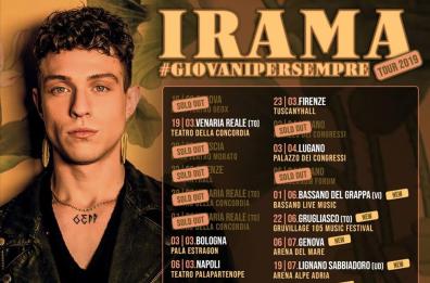 Irama, dopo il sold-out a Modugno, a luglio sarà in concerto allo stadio di Nardò