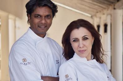 Chef Vinod Sookar e Antonella Ricci