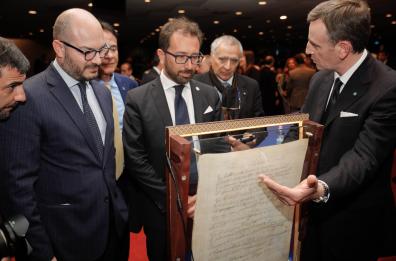 Il primo "pizzino" della storia criminale
esposto a Roma al ventennale dei Gom

