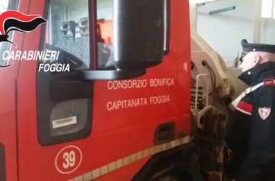Cerignola, assalto al Consorzio di Bonifica: picchiano guardiano, 9 mezzi rubati