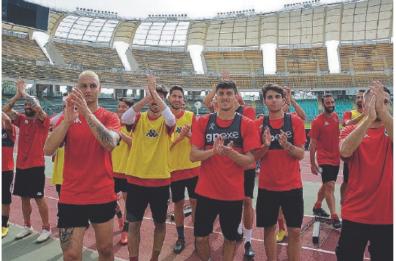 Colpo d'occhio eccezionale
il San Nicola si prepara 