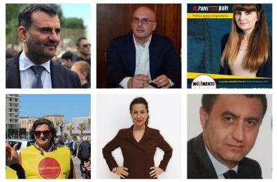 Elezioni amministrative a Bari, ecco i 6 candidati in corsa