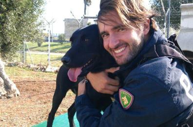 Addio  a «Gino» il primo cane super poliziotto di Bari