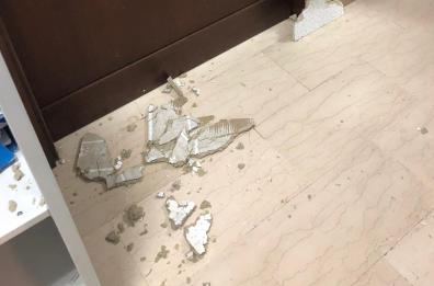Trani, giù calcinacci nel tribunale civile a Palazzo Candido