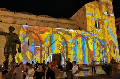 Videomapping: la disfida di Barletta proiettata sulla Basilica