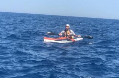 In kayak da Corf&ugrave; a Otranto: l'impresa sportiva di un magistrato 