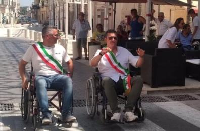 Maruggio, gara fra sindaci in carrozzina contro le barriere architettoniche