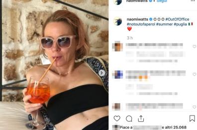 L'estate dei vip nel Salento: Naomi Watts in un resort a Casalabate