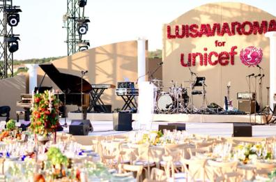 LuiViaRoma con Unicef evento Summer Gala