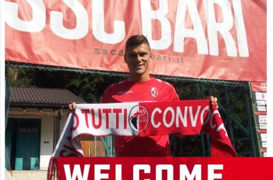 Bari calcio, acquistato il terzino Berra da Pro Vercelli