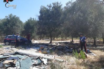 Carbonara, brucia rifiuti in campagna: denunciato 27enne