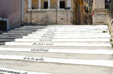 Bisceglie dedica a Leopardi la scalinata dell'Infinito