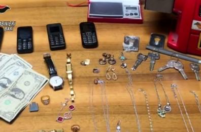 Furti in appartamento, sgominata banda di ladri: operava tra Bari, Andria e Potenza