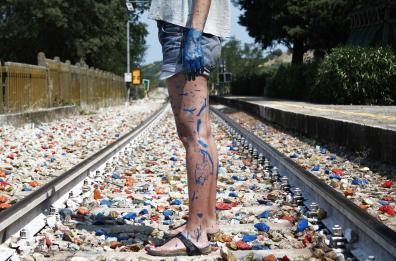 Canne della Battaglia, la stazione semi-abbandonata rivive grazie a un'installazione-mosaico