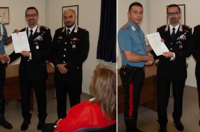 S.Vito dei Normanni: 2 cc domano incendio in un residence, premiati dal comandante provinciale
