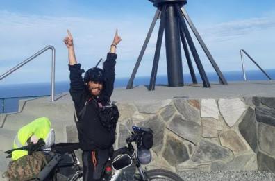 A Capo Nord in bicicletta: l'impresa di un 23enne andriese