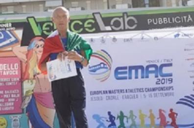 Da Taranto agli europei master di atletica: nonno Cosimo è argento