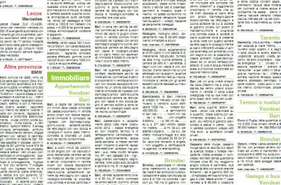 Gazzettaffari, gli annunci pubblicati il 22 settembre 2019 Gazzettaffari, gli annunci pubblicati il 22 settembre 2019