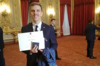 Da Castellana al Quirinale: il 19enne Giovanni Pellegrino è già Alfiere del Lavoro