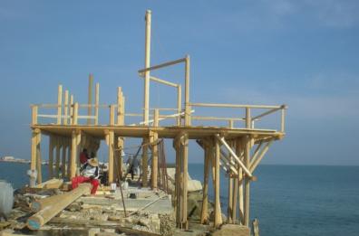 Barletta, rinasce il «trabucco di Levante»: proseguono i lavori