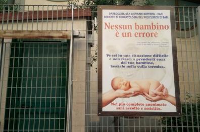 Nella chiesa di San Giovanni Battista a Bari una culla termica per i bimbi abbandonati