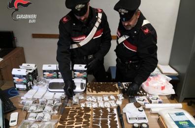 Bari, blitz dei cc a Japigia: arrestate 7 persone per droga