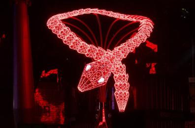 Luci salentine per il Natale di Singapore