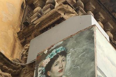 Maltempo a Barletta, si stacca pezzo di cornicione a Pinacoteca