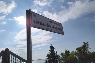 Taranto, intitolata ad Alessandro Leogrande la passeggiata del Lungomare