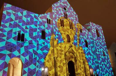 Bari, sulla facciata della Basilica appare San Nicola: il videomapping