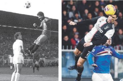 Il salto di Cristiano Ronaldo e il precedente di Iacovone durante Taranto-Bari, 40 anni fa