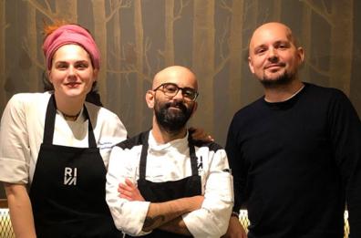 Chef Danilo D'Attolico e Carlotta Martinelli