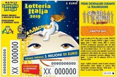 Lotteria Italia, il primo premio da 5 mln a Torino. Ecco tutti i biglietti vincenti. A Palo e Molfetta due premi da 100mila euro