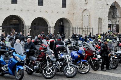 Bari, la benedizione dei motociclisti e la dedica ai ragazzi con la sindrome di Down
