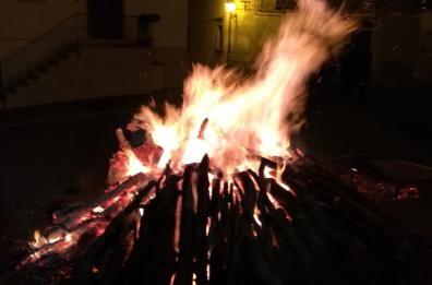 Alberona illuminata dai «Fuochi di Sant’Antonio»