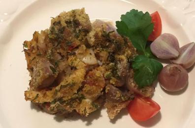 Seppie e lampascioni gratinati al forno