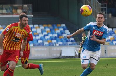 Napoli-Lecce, il fotoracconto della partita