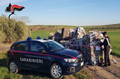 Stornarella, 50 quintali di rifiuti in 2 aree non autorizzate: sequestri