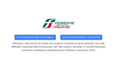 Coronavirus, FS Italiana lancia App per autodichiarazione spostamenti